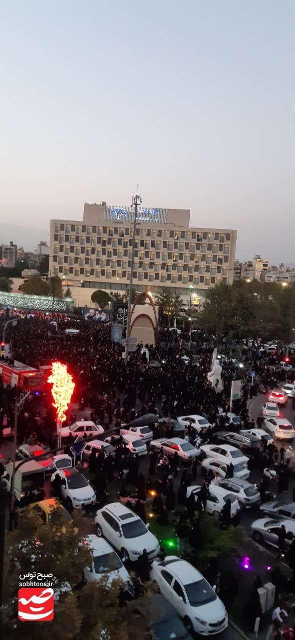 مراسم خیمه سوزان در مشهد برگزار شد