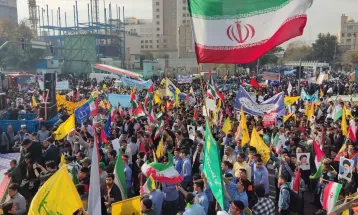 مرگ بر آمریکا صدای واحد دانش‌آموزان مشهدی