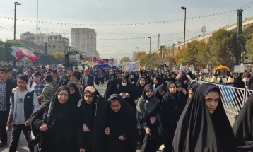 مرگ بر آمریکا صدای واحد دانش‌آموزان مشهدی
