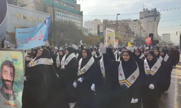 مرگ بر آمریکا صدای واحد دانش‌آموزان مشهدی