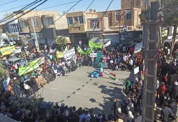 دانش آموزان و مردم خواف سنگ تمام گذاشتند