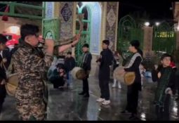 خوافیها با دمامزنی به استقبال شهید گمنام رفتند