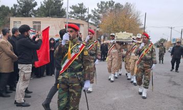 پیکر شهید گمنام در تربت‌جام تشییع شد
