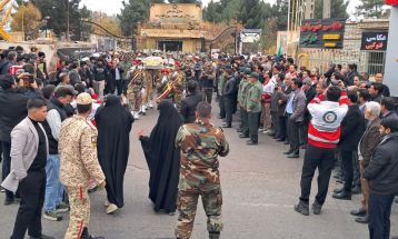 پیکر شهید گمنام در تربت‌جام تشییع شد