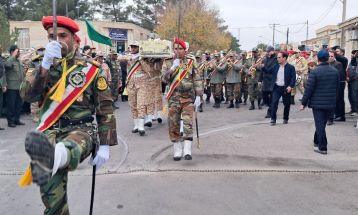 پیکر شهید گمنام در تربت‌جام تشییع شد