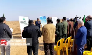 کاشت ۳۰ هزار نهال تاغ در سرخس