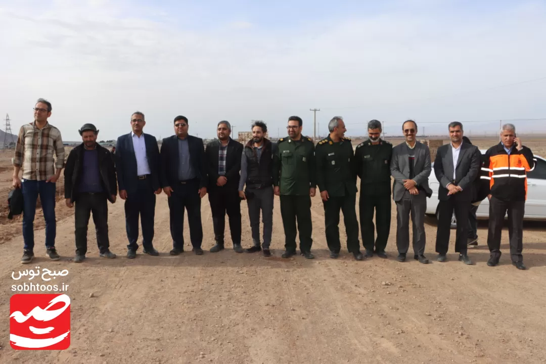 نهال‌کاری مسیر گلزار شهدای گمنام خواف