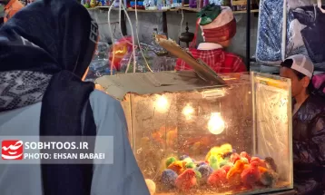 بازار بانشاط سرخس در آستانه سال جدید