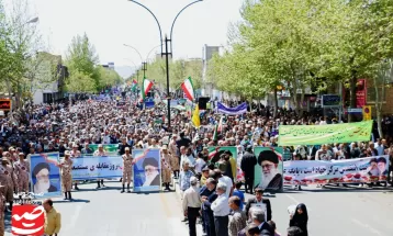 جلوه‌های زیبا از راهپیمایی روز قدس کاشمر