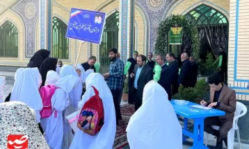 برگزاری جشن ۱۲۰۰ دانش‌آموز روزه اولی‌های دختر کاشمری