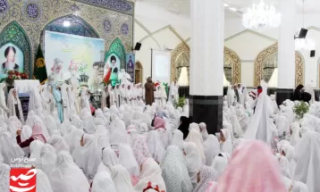 برگزاری جشن ۱۲۰۰ دانش‌آموز روزه اولی‌های دختر کاشمری