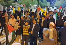 شادی مردم کاشمر با رژه موتوری و خودرویی