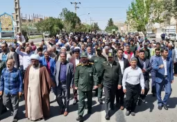 راهپیمایی حمایت از حماسه «وعده صادق» در سرخس