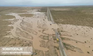 جاده سیل‌زده سرخس