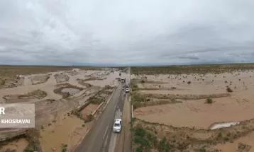 جاده سیل‌زده سرخس