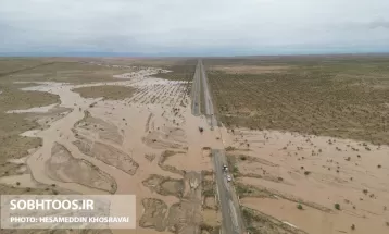 جاده سیل‌زده سرخس