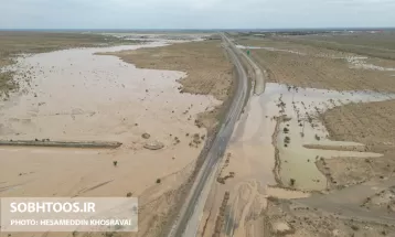 جاده سیل‌زده سرخس