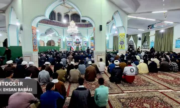 عزاداری مردم سرخس در سوگ شهدای خدمت