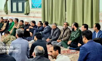 عزاداری مردم سرخس در سوگ شهدای خدمت