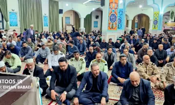 عزاداری مردم سرخس در سوگ شهدای خدمت