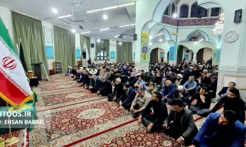 عزاداری مردم سرخس در سوگ شهدای خدمت