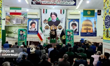 عزاداری مردم سرخس در سوگ شهدای خدمت