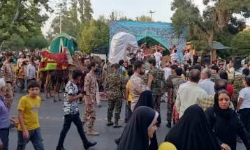 ورود کاروان نمادین امام رضا (ع) به نیشابور