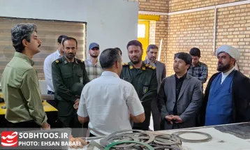بازدید مسئولان از طرح‌های موفق بسیج سازندگی در سرخس