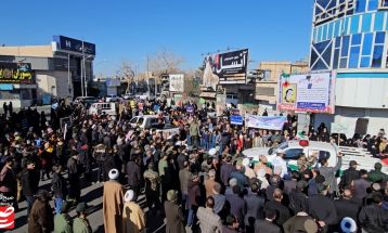 گلباران تمثال امام راحل در کاشمر