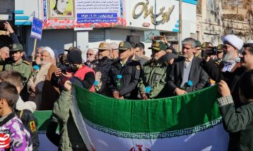 گلباران تمثال امام راحل در کاشمر
