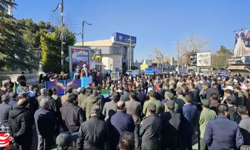 گلباران تمثال امام راحل در کاشمر