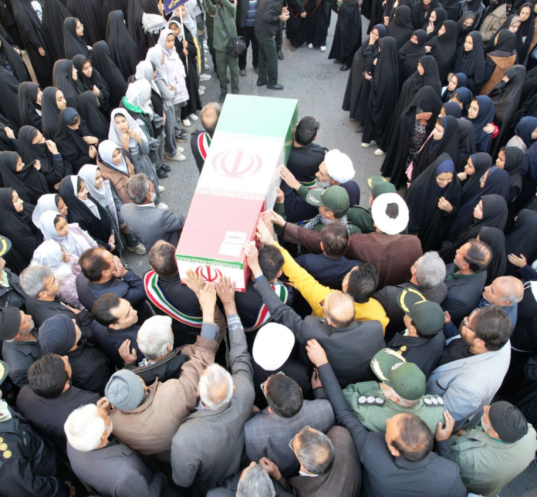 تشییع پیکر مطهر شهید گمنام در خلیل‌آباد