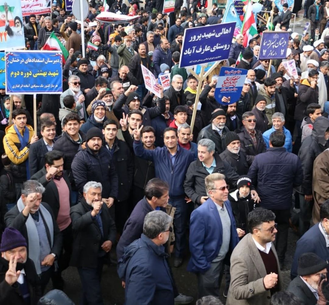 حضور حماسی کاشمریها در جشن ۴۶ سالگی انقلاب