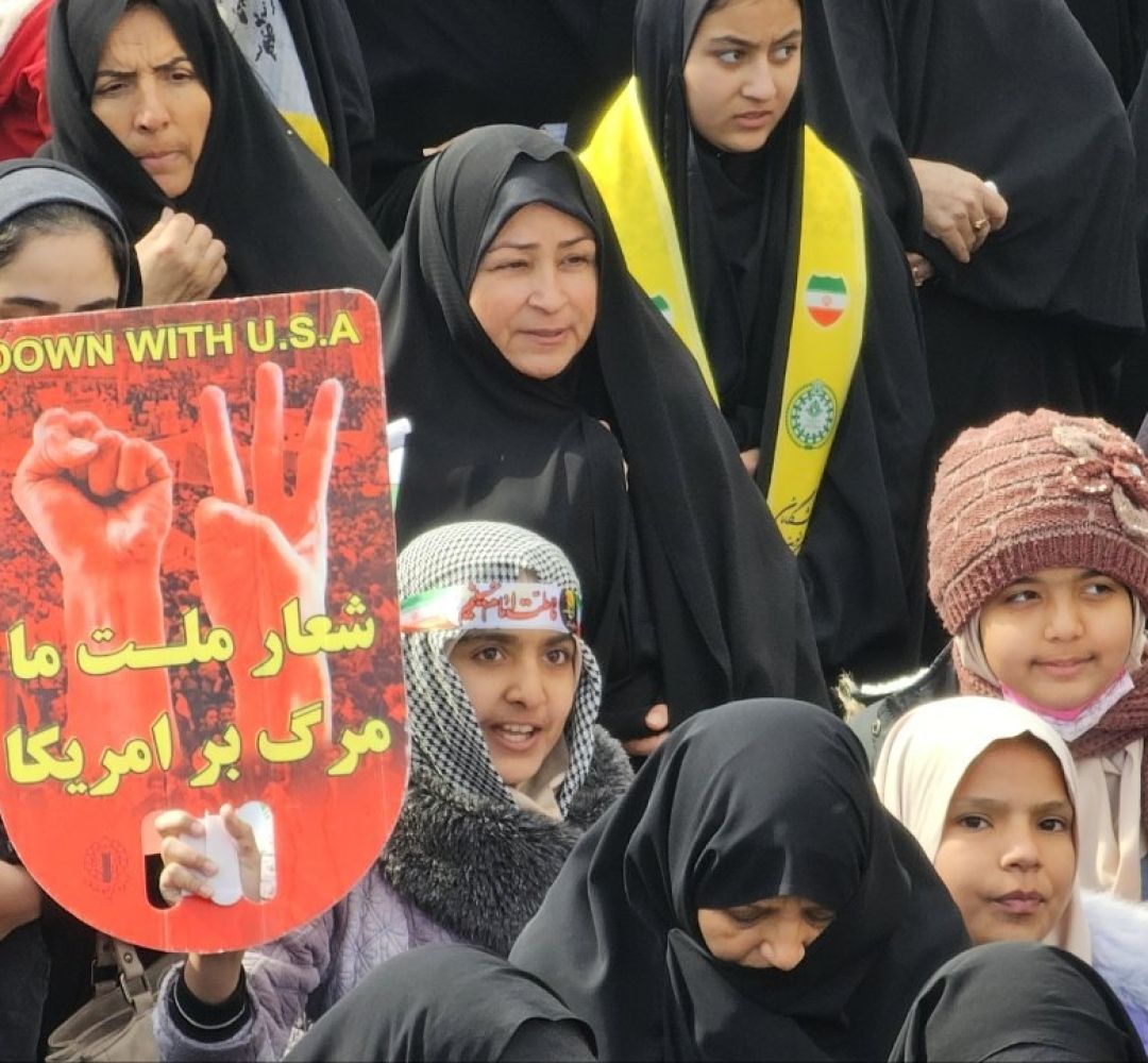 همبستگی مردم خلیلآباد در جشن انقلاب