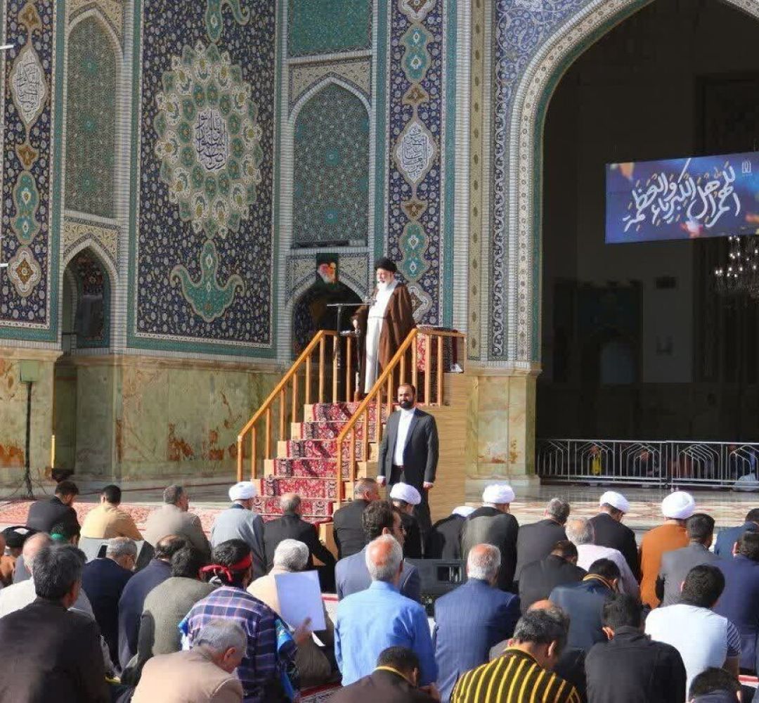 اقامه نماز عید فطر در حرم امام رضا(ع)
