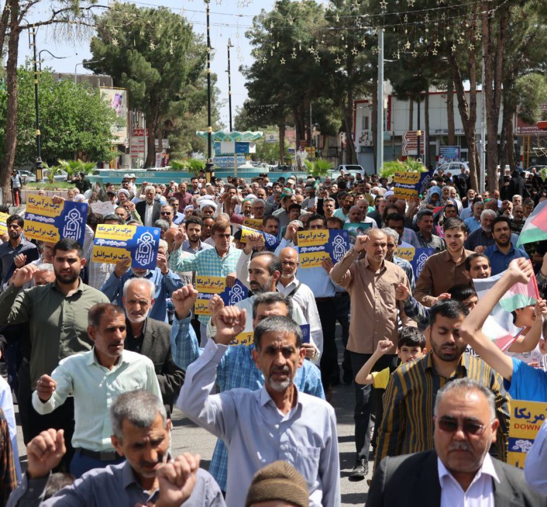 راهپیمایی جمعه خشم در گناباد برگزار شد