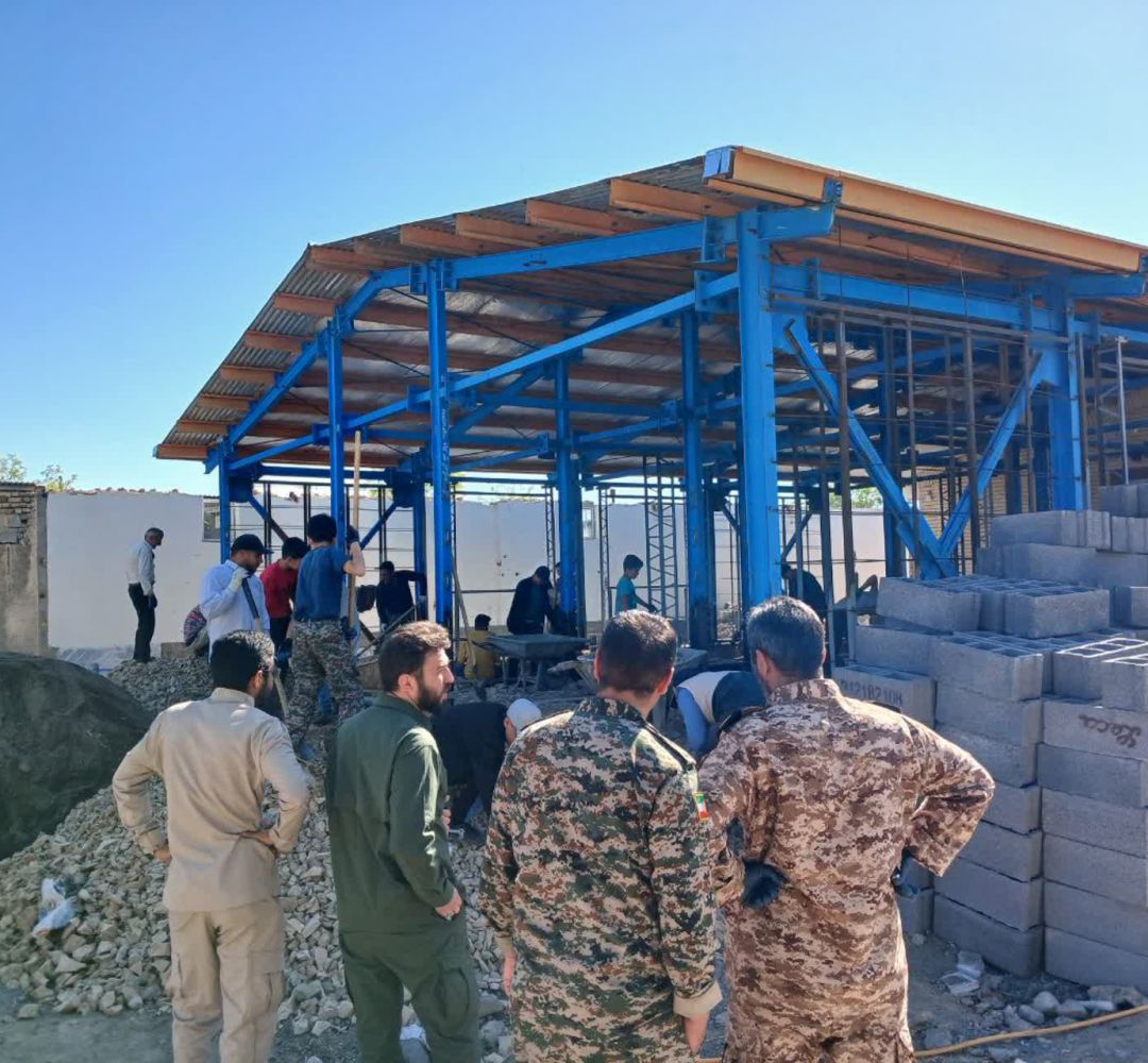 جهادگران بسیجی در روستای گرماب