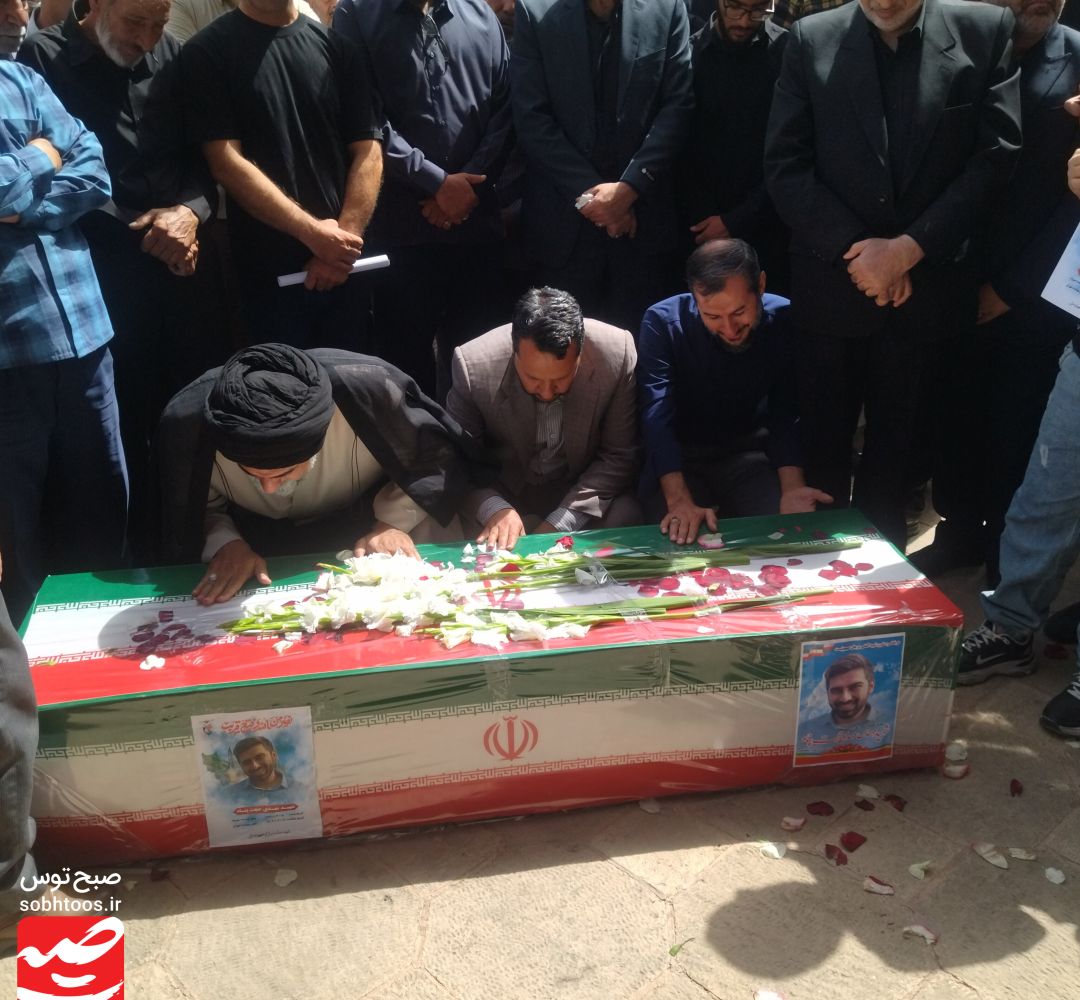 مراسم تشییع پیکر شهید مهدی حجت‌پناه در سبزوار