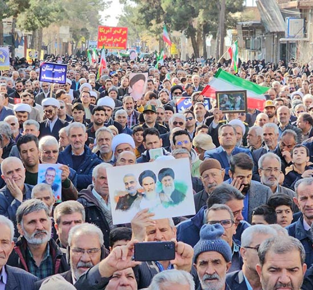 قیام باشکوه مردم خلیل‌آباد در محکومیت اقدامات آشوبگران