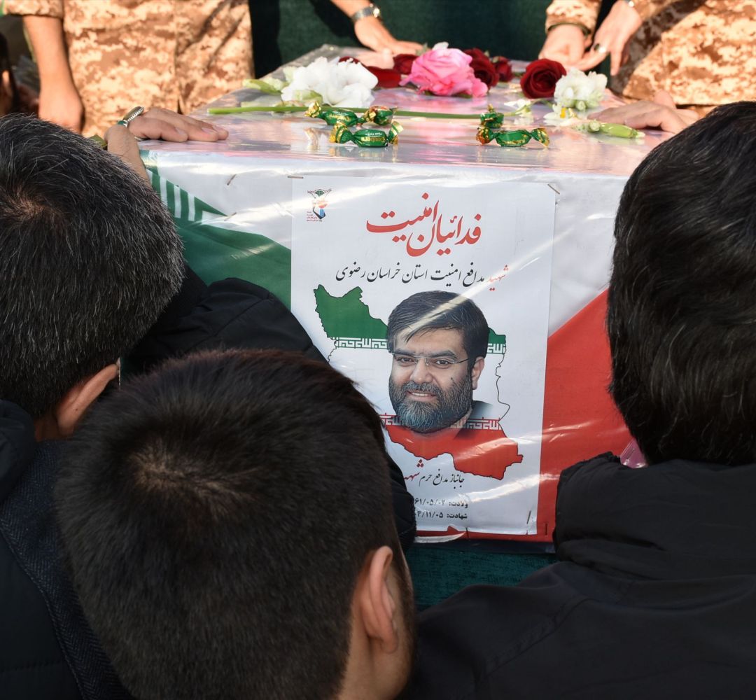 وداع با پیکر شهید مدافع امنیت مهدی ظریف