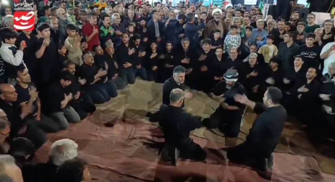 سینه‌زنی سنتی قوچانی‌ها در شب شهادت امام جواد(ع)
