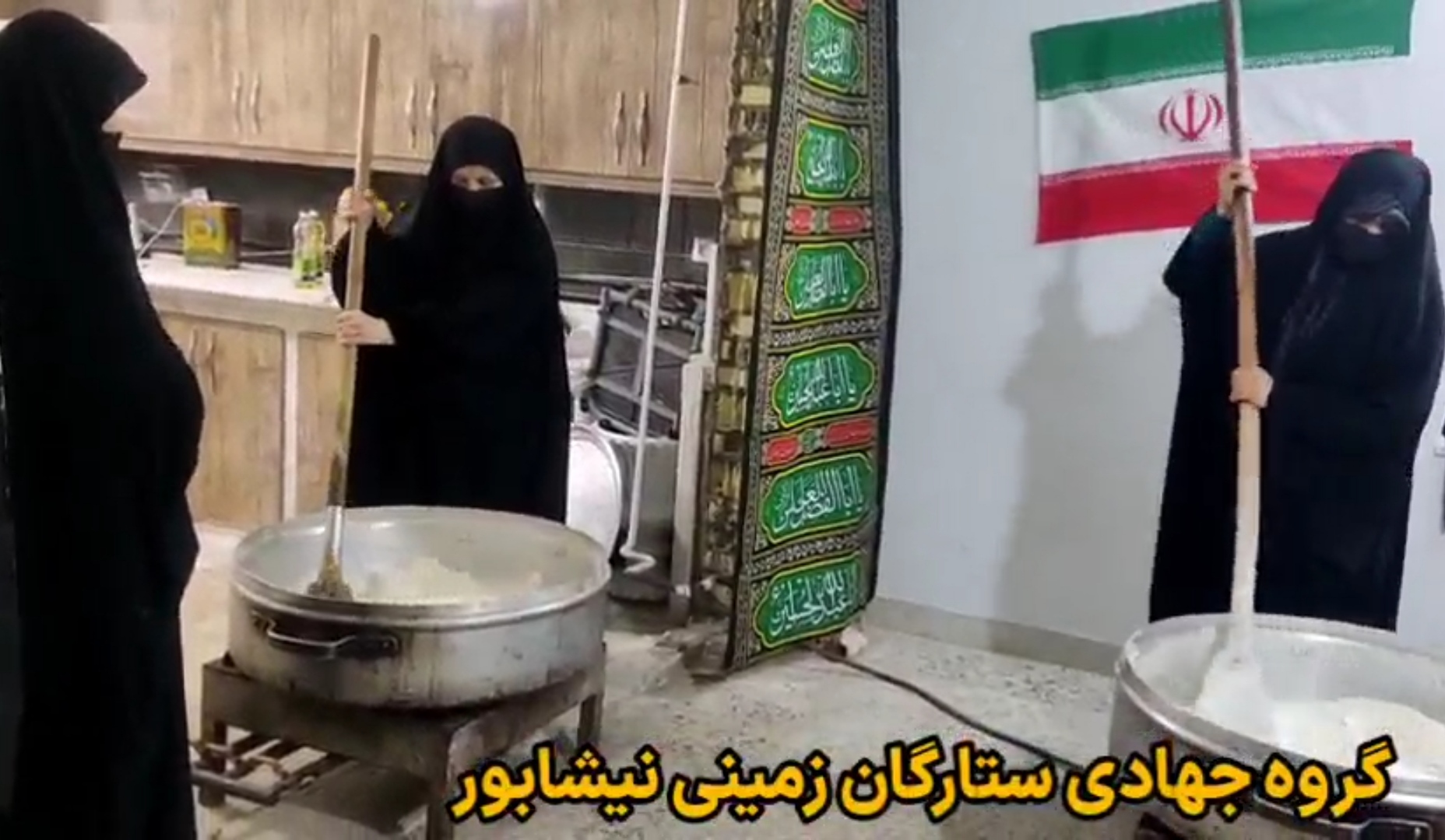 بانوان جهادگر پای کار اجتماعات شبانه نیشابور