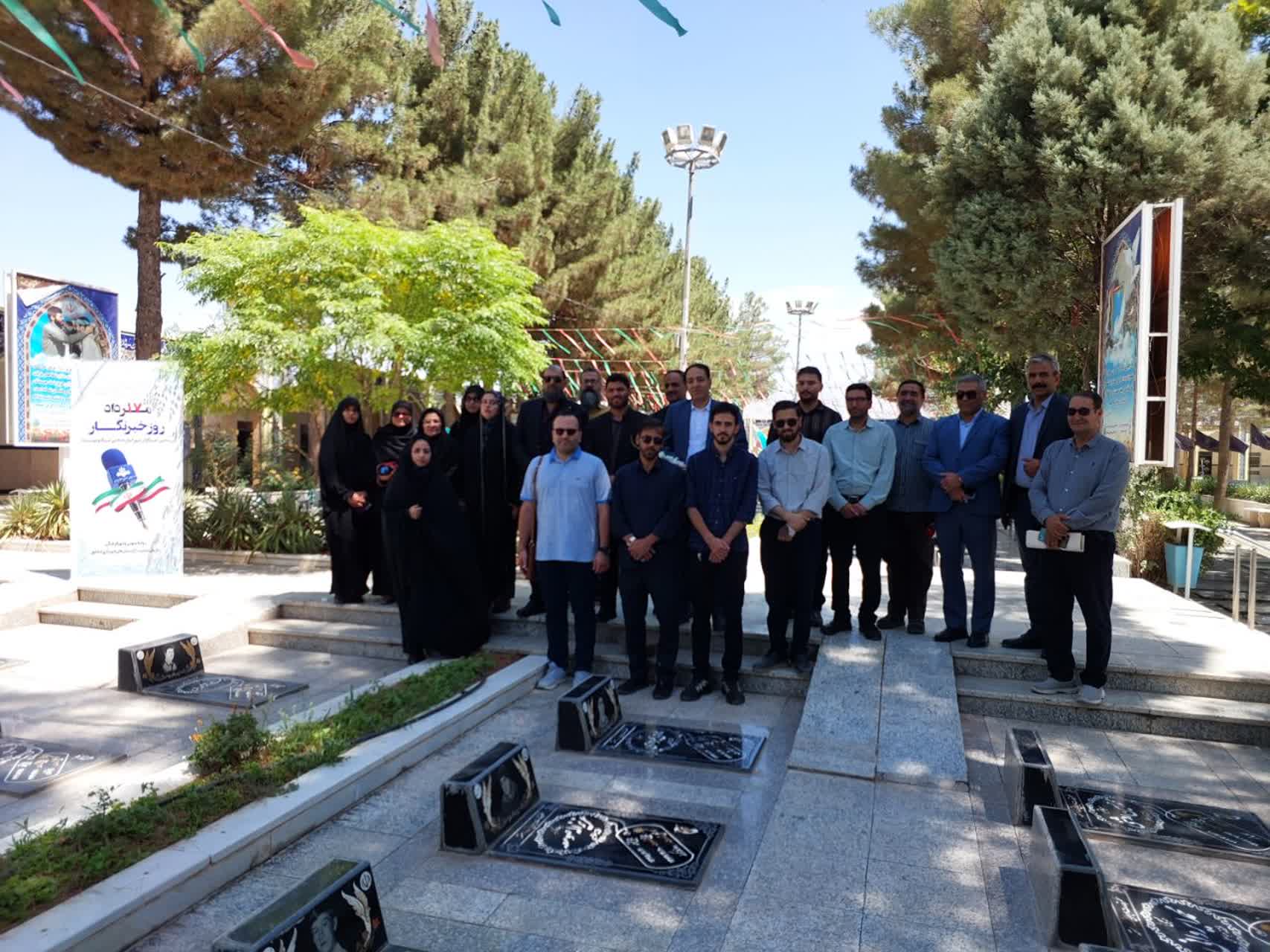 تجدید میثاق خبرنگاران نیشابور با آرمان‌های شهدا