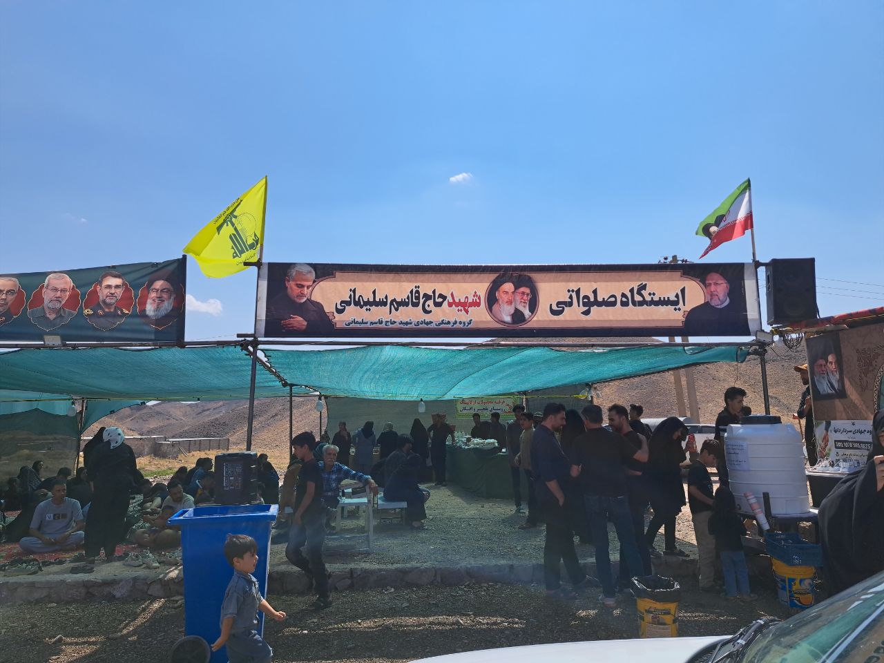 موکب روستای بقچیر بجستان آماده خدمت به زائران