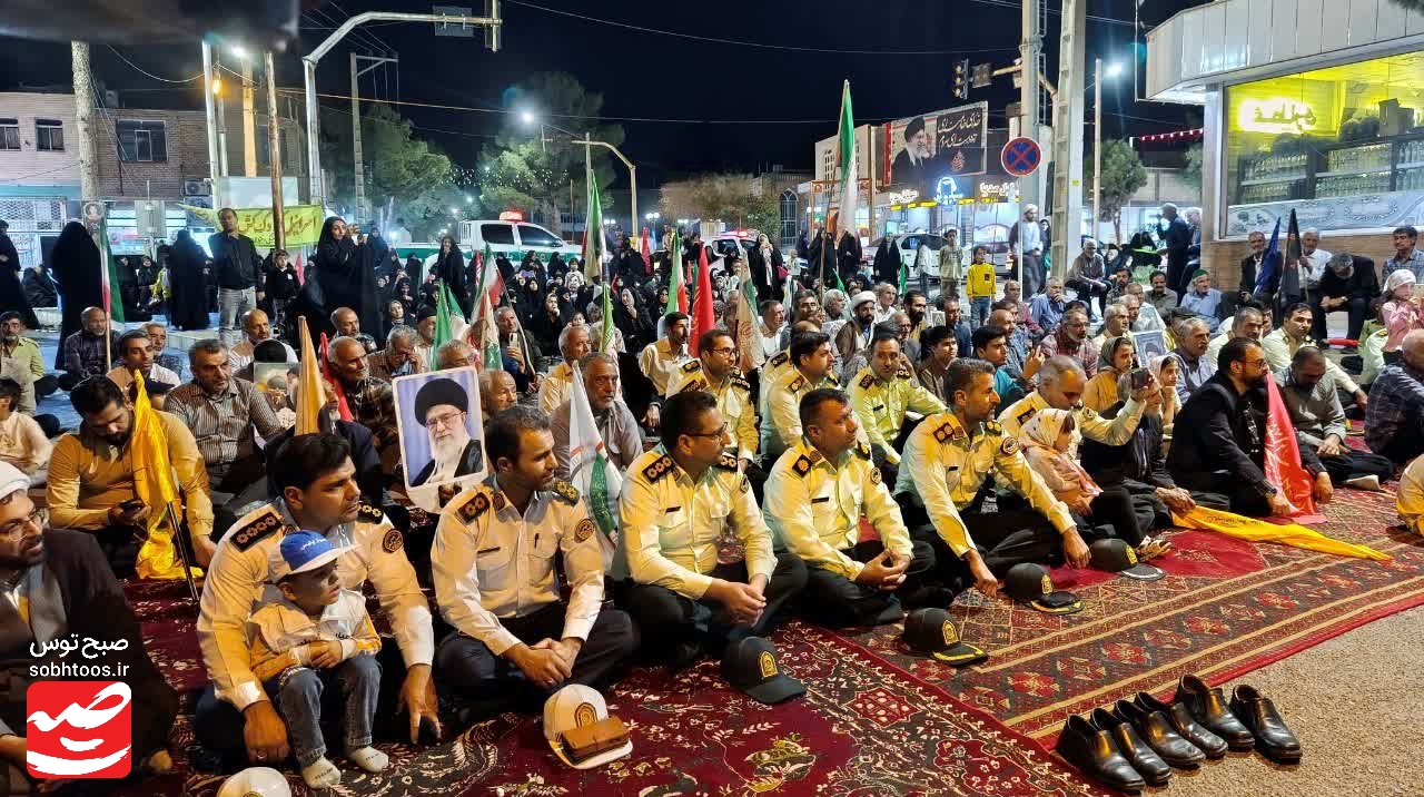 اجتماع باشکوه نیروهای انتظامی در بجستان برگزار شد