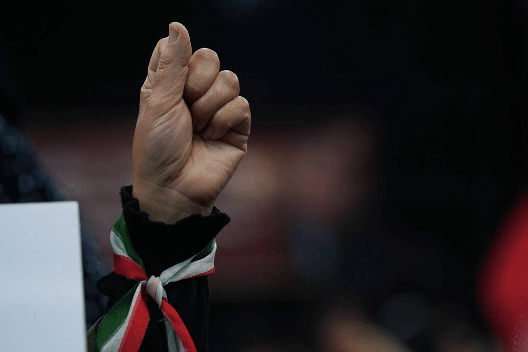 تایم لپسی زیبا از زنجیره انسانی در مشهد
