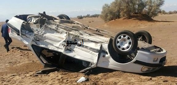 ۶ مصدوم و یک فوتی در پی واژگونی خودروی لیفان در محور جنگل رشتخوار