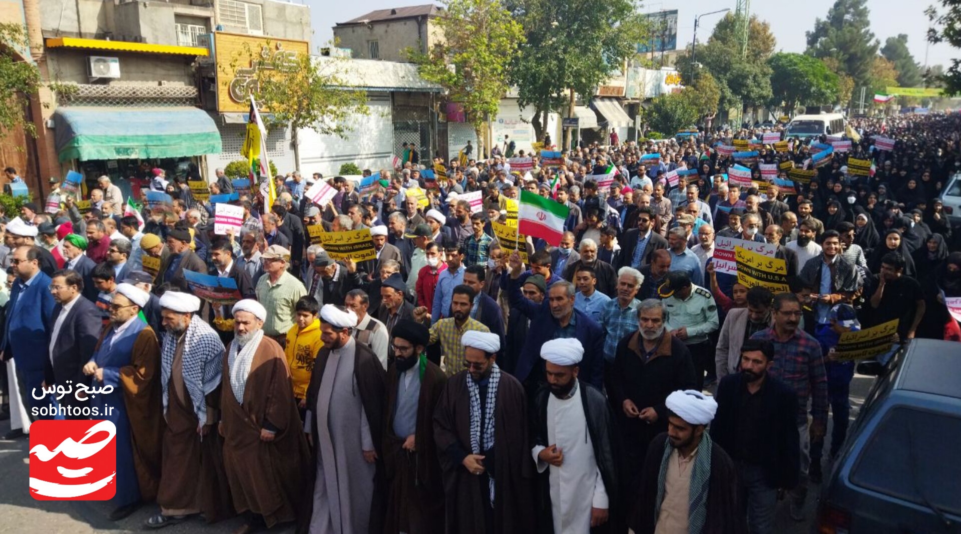 راهپیمایی مردم نیشابور در حمایت از مردم مظلوم فلسطین
