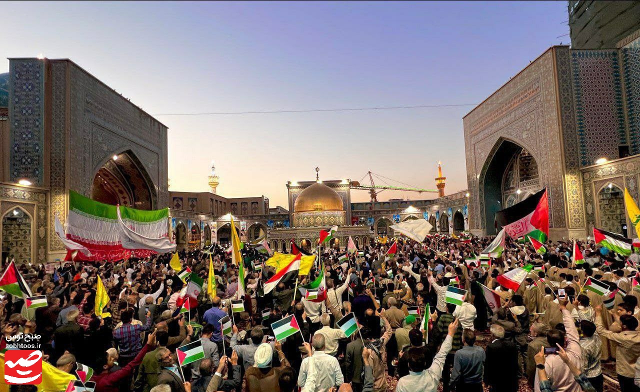همبستگی با جبهه مقاومت از صحن قدس تا مسجدالاقصی + تصویر