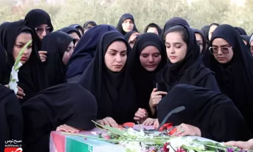 استقبال از شهید گمنام در دانشگاه آزاد کاشمر
